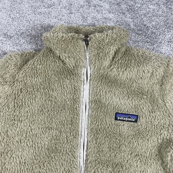 Patagonia Jacket Womens Small Los Gatos Teddy Fleece Zip Lined Tan - Picture 5 of 14